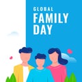 Global Family Day Vector Design