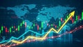 Global Financial Data Visualization Market Trends Investment Economic Growth Chart Analysis Royalty Free Stock Photo