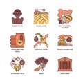 Global Food Crises Icon Set