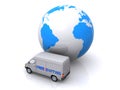 Global free shipping Royalty Free Stock Photo