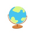 global globe cartoon vector illustration