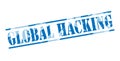 Global hacking blue stamp