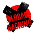 Global Hacking rubber stamp