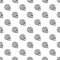Global hand click pattern seamless vector Royalty Free Stock Photo