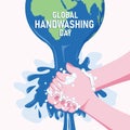 Global Hand Washing Day Illustration