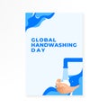 Global Hand Washing Day Vector Design Illustration For Banner and Background Royalty Free Stock Photo