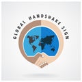 Global handshake abstract sign vector design