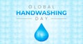 Global Handwashing Day Banner Illustration