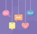 global hello illustration