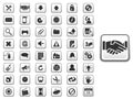 GUI icon set for web and app