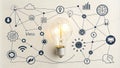 Global Ideas Network Illuminated Bulb Composition