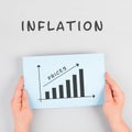 Global increasing prices , high living expenses, shortage of groceries, gas and electricity costs, inflation Royalty Free Stock Photo