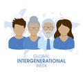 Global Intergenerational Week vector illustration