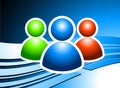 Global internet background with user group Royalty Free Stock Photo