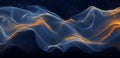 A global internet system. A three-dimensional blockchain visual. The ideas of neural networks and AI. An abstract tech