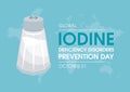 Global Iodine Deficiency Disorders Prevention Day vector illustration