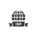 Global ISP vector icon Royalty Free Stock Photo