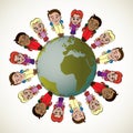 Global kids Royalty Free Stock Photo