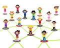 global kids community relation Royalty Free Stock Photo