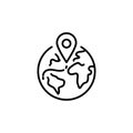 Global location icon