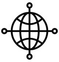 Global locations Isolated Vector icon which can easily modify or edit