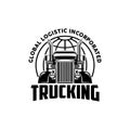 Global logistics incorporated logo vector Royalty Free Stock Photo