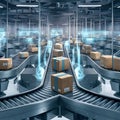 Global Logistics Software Dashboard - Management Interface, Tracking Maps, Data Visualizations for Supply Chain Optimization.