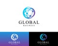global logo creative science tech connect world education Royalty Free Stock Photo