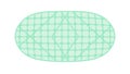 A Global Map with a Grid Pattern in a Distorted Oval Projection, vector design Generative AI Royalty Free Stock Photo