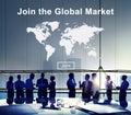 Global Market Commerce Commercial Consumer Concept