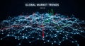 Global Market Trends 2023 Q4 Data Visualization Royalty Free Stock Photo