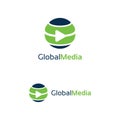 Global Media Logo Template Design