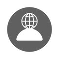 Global Mind icon Royalty Free Stock Photo