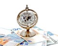 Global model clock with banknotes 1