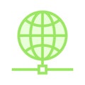 Global network color line icon Royalty Free Stock Photo