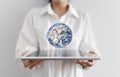 Global network connection and big data technology. Element of this image are furnished by NASA