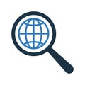 Global, network, connection icon. Simple editable vector graphics Royalty Free Stock Photo
