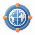 Global Network Connection Vector Icon Royalty Free Stock Photo