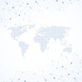 Global network connections with points and lines. Wireframe background. Abstract connection structure. Polygonal space Royalty Free Stock Photo
