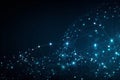 Global network connections with points and lines.Polygonal space background, illustration Generative AI. Royalty Free Stock Photo