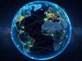 Global network connectivity Royalty Free Stock Photo