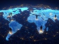 Global network connectivity Royalty Free Stock Photo