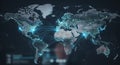 Global Network Connectivity Map Royalty Free Stock Photo
