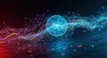 Global Network Data Flow Royalty Free Stock Photo