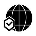 Global network Isolated Vector icon which can easily modify or edit Royalty Free Stock Photo