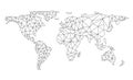 Global network mesh. Social communications background. Royalty Free Stock Photo