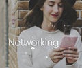 Global Network Online Communication Connection