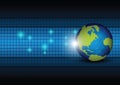 Global network technology background Royalty Free Stock Photo