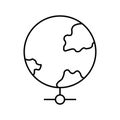 Global network Vector icon which can easily modify or edit Royalty Free Stock Photo