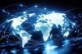 Global Network Connections and Digital World Royalty Free Stock Photo